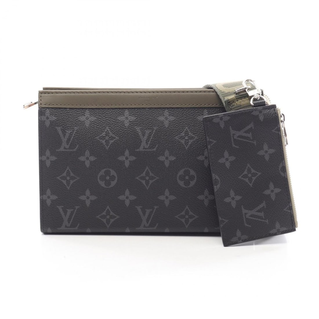 Louis Vuitton Gaston Wearable Wallet Monogram Eclipse Shoulder Bag Handbag Coated Canvas Leather (1 of 16)