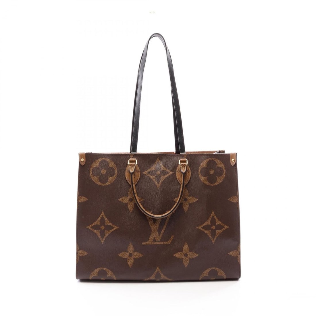 Louis Vuitton OnTheGo GM Monogram Giant/Monogram Reverse 2-Way Shoulder Bag/Handbag, Coated Canvas: --- Catalog ---Category: SizeSize (HxWxD): 32cm x 41.5cm x 17cm / 12.59'' x 16.33'' x 6.69''Strap Length: 69cm / 27.16''Handle Length: 37cm / 14.56''Category: DesignType: Handbag, Shoulder bagColor: B