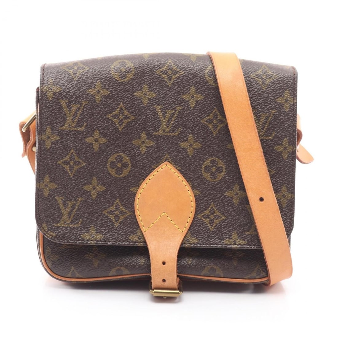 Louis Vuitton LOUIS VUITTON Cartouchiere MM Monogram Shoulder Bag Handbag Coated Canvas Leather (1 of 13)