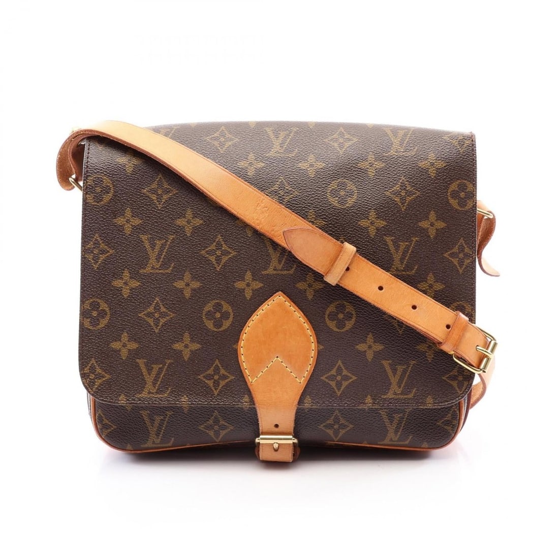 Louis Vuitton LOUIS VUITTON Cartouchiere GM Shoulder Bag Handbag Coated Canvas Leather Monogram (1 of 12)