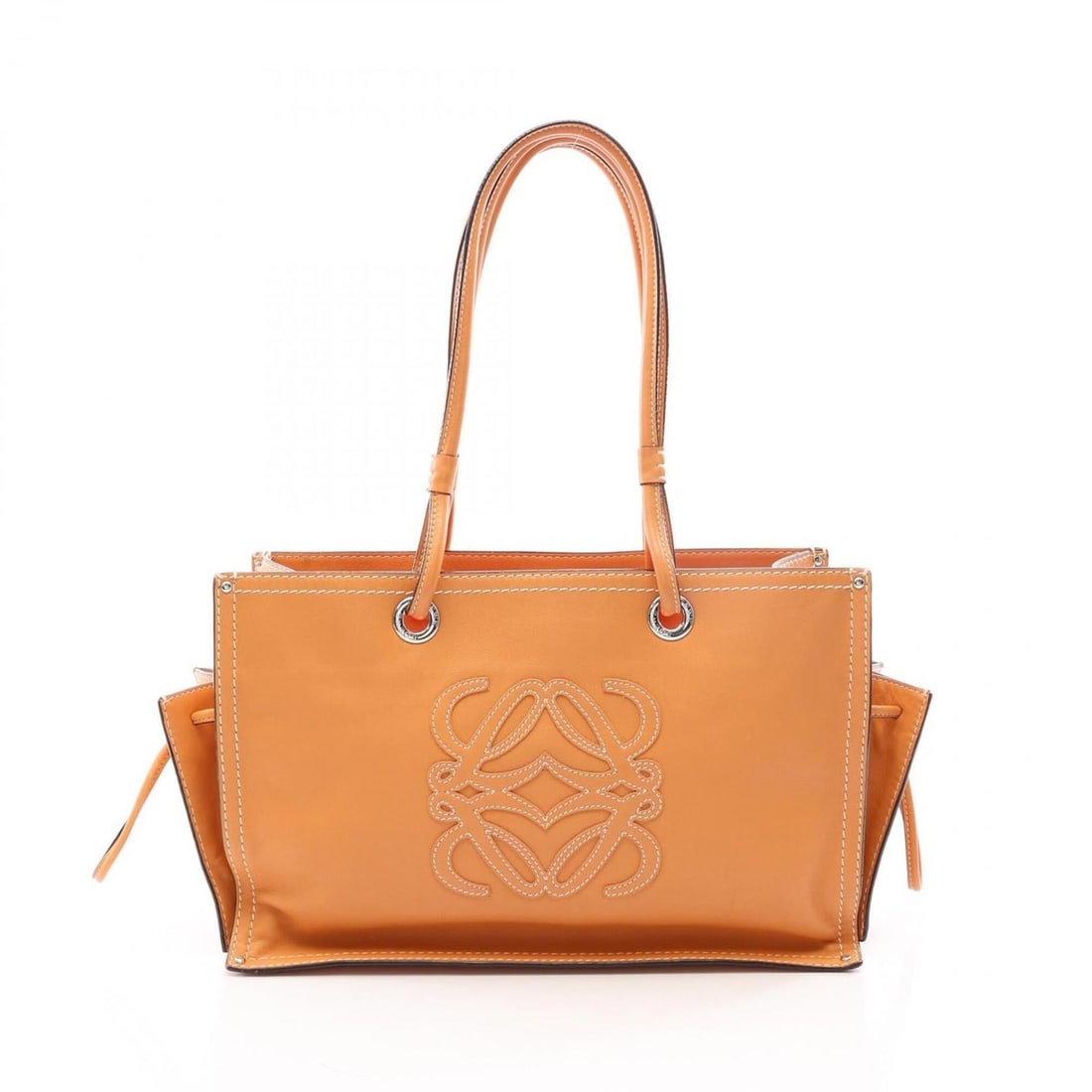 Loewe Anagram Shopper Tote Bag Handbag Leather Women's Brown: --- Catalog ---Category: SizeSize (HxWxD): 21cm x 33cm x 15cm / 8.26'' x 12.99'' x 5.9''Category: DesignType: Handbag, Tote bagColor: BrownGender: WomenMaterial: Leather Category: GeneralBrand: Loewe-