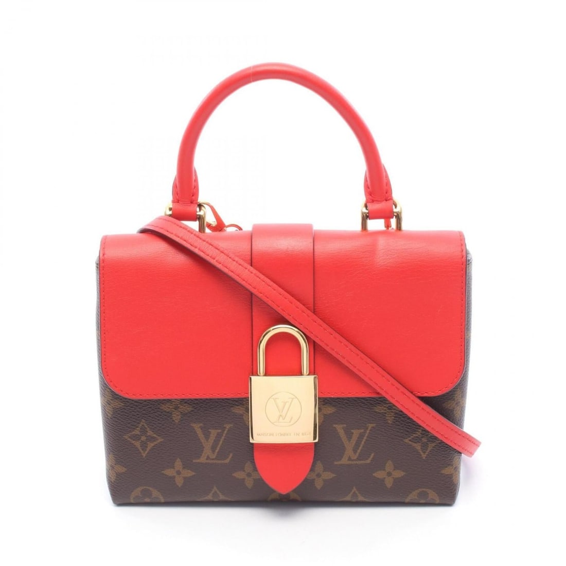 Louis Vuitton Rocky BB Monogram Noir 2-Way Handbag, Coated Canvas Leather, Women's, Brown/Black, (1 of 20)