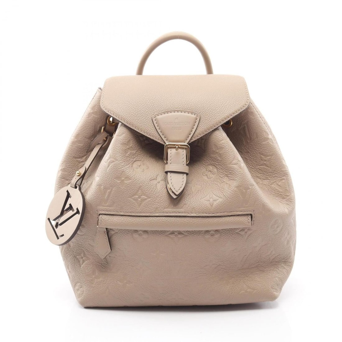 Louis Vuitton Montsouris PM Backpack/Handbag, Leather, Monogram Empreinte, Women's, Beige, M45410: --- Catalog ---Category: SizeSize (HxWxD): 28cm x 23cm x 15cm / 11.02'' x 9.05'' x 5.9''Category: DesignType: Backpack, HandbagColor: Beige, TourterelleGender: WomenMaterial: Monogram Empreinte Catego