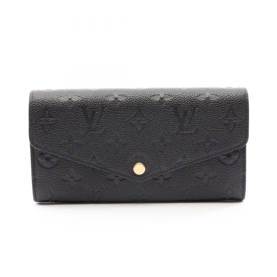 Louis Vuitton Portefeuille Sarah Monogram Empreinte Noir Bi-fold Long Wallet, Leather, Women's,: --- Catalog ---Category: SizeSize (HxWxD): 10cm x 19cm x 3cm / 3.93'' x 7.48'' x 1.18''Category: DesignType: Long wallet (bi-fold)Color: Black, NoirGender: WomenMaterial: Monogram Empreinte Category: 