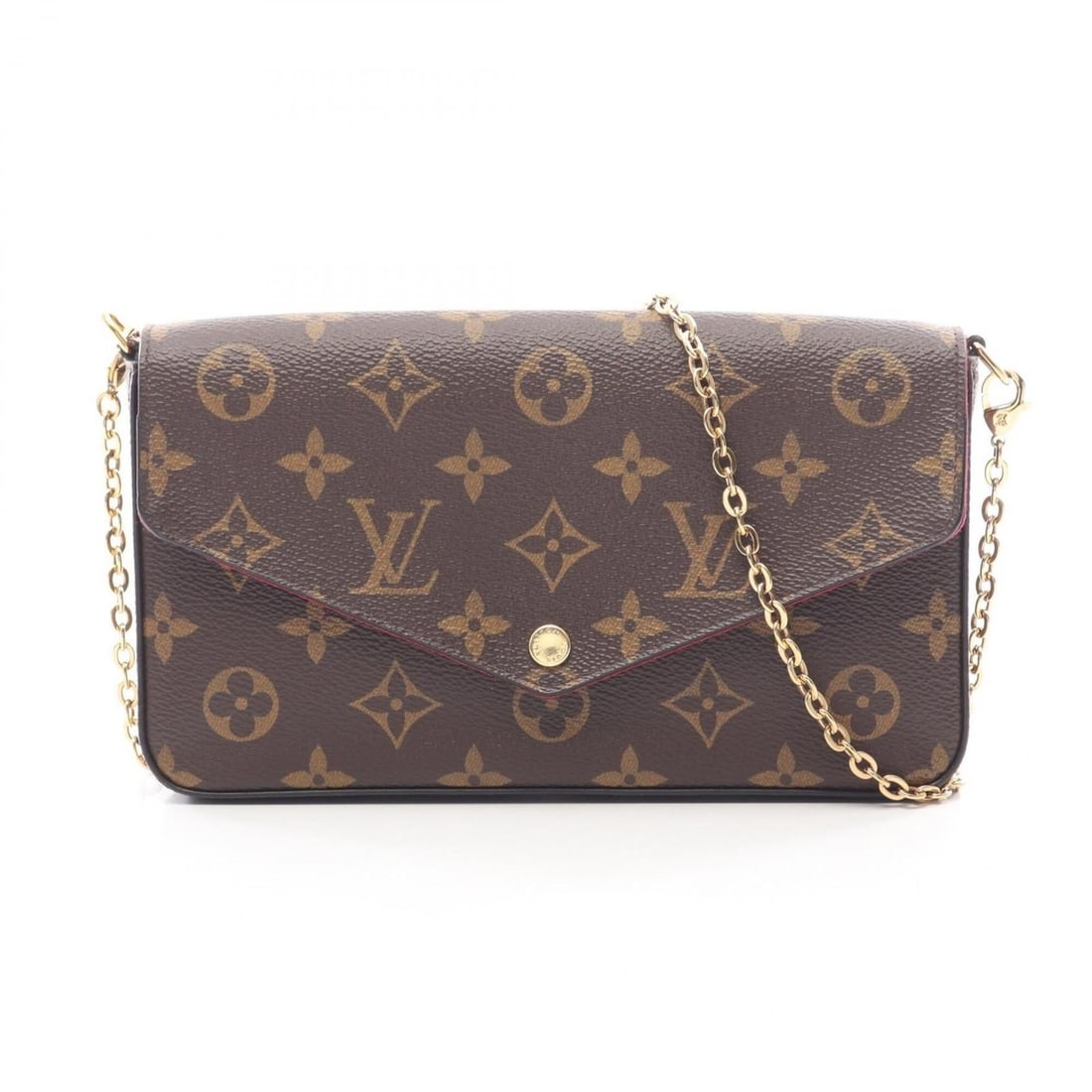 Louis Vuitton Pochette Felicie Monogram Fuchsia Shoulder Bag/Handbag, Coated Canvas and Leather,: --- Catalog ---Category: SizeSize (HxWxD): 12cm x 21cm x 3cm / 4.72'' x 8.26'' x 1.18''Category: DesignType: Handbag, Pochette, Shoulder bagColor: Brown, Fuchsia, MonogramGender: WomenMaterial: Monogr