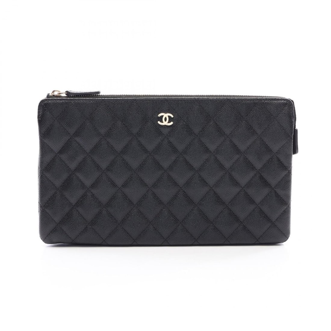 Chanel Matelassé Second Bag Clutch Handbag Caviar Skin (Grained Calf) Women's Black: --- Catalog ---Category: SizeSize (HxWxD): 15cm x 25cm x 1cm / 5.9'' x 9.84'' x 0.39''Category: DesignType: Clutch bag, HandbagColor: BlackGender: WomenMaterial: Grained Calfskin Category: GeneralBran
