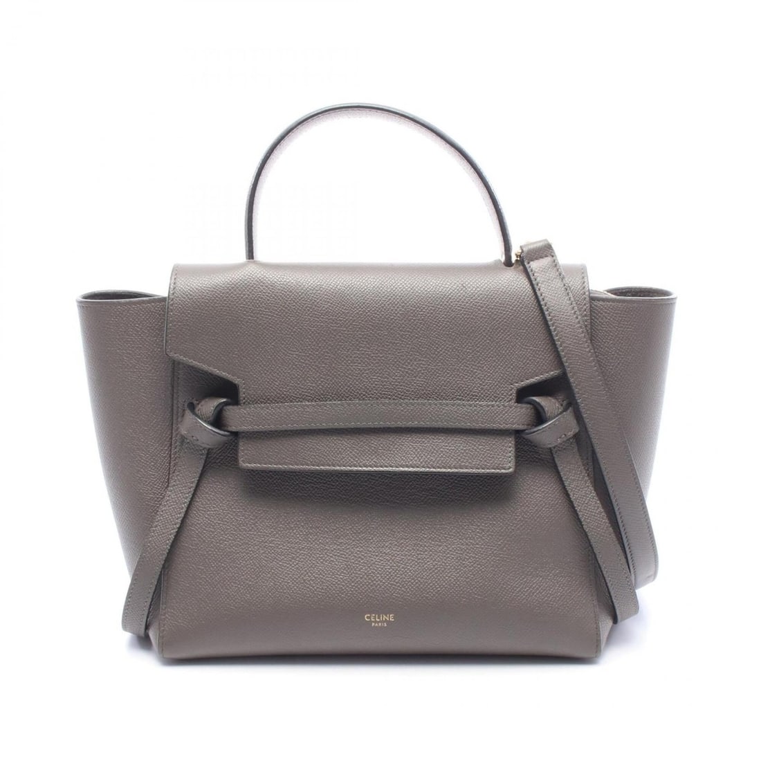 Celine BELT BAG MICRO - 2-way handbag, leather, women's, gray.: --- Catalog ---Category: SizeSize (HxWxD): 21cm x 24cm x 13cm / 8.26'' x 9.44'' x 5.11''Category: DesignType: HandbagColor: GrayGender: WomenMaterial: Leather Category: GeneralBrand: Celine--- Item Li