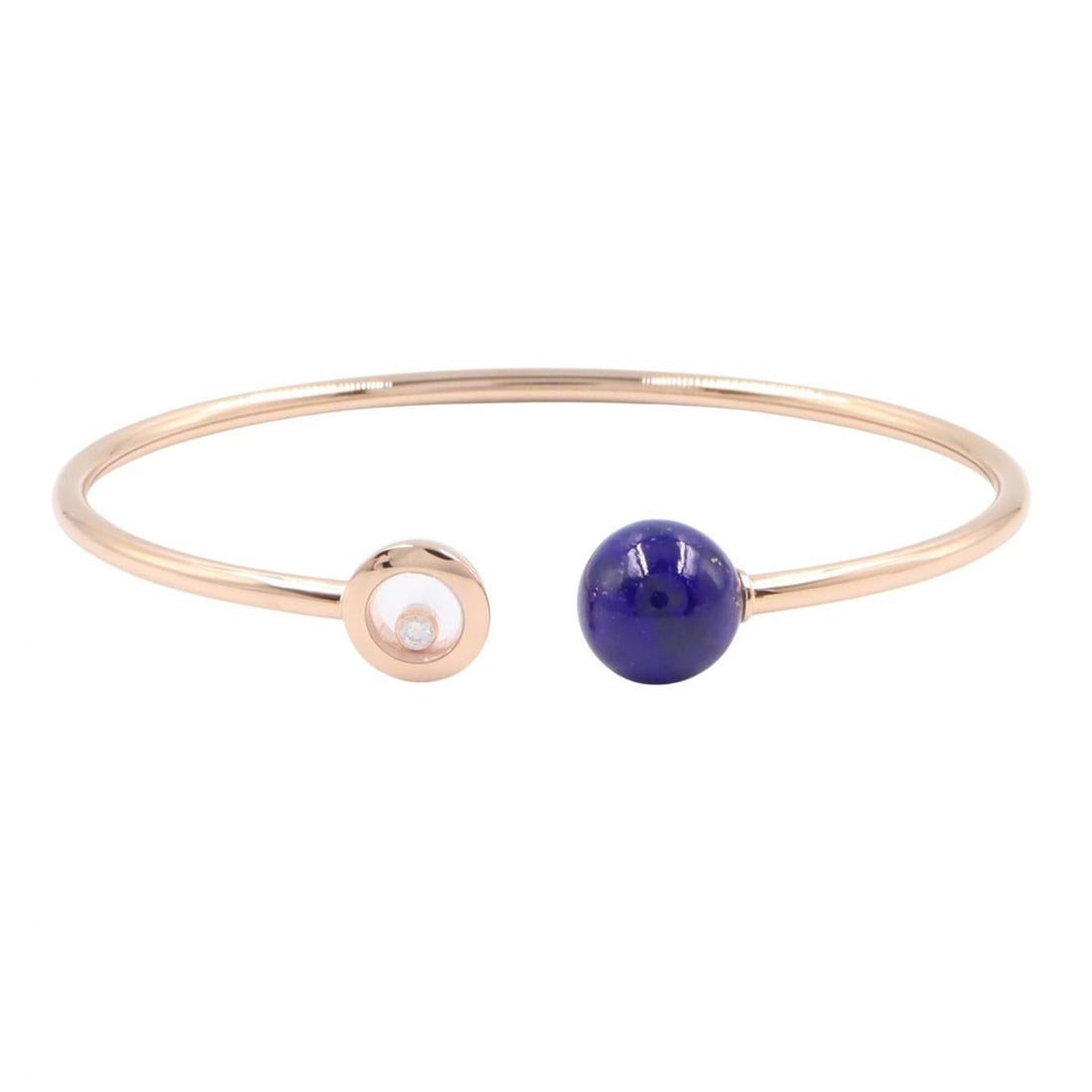 Chopard Happy Diamonds Planet Lapis Lazuli Bracelet - 18K Pink Gold (PG) Diamond and Women's Gold,: --- Catalog ---Category: SizeLength: 16cm / 6.29''Category: DesignType: Charm braceletColor: Blue, Clear, GoldGender: WomenMaterial: Pink gold (18K)Category: GeneralMPN: 85A619-5502Brand: Chopard--- I