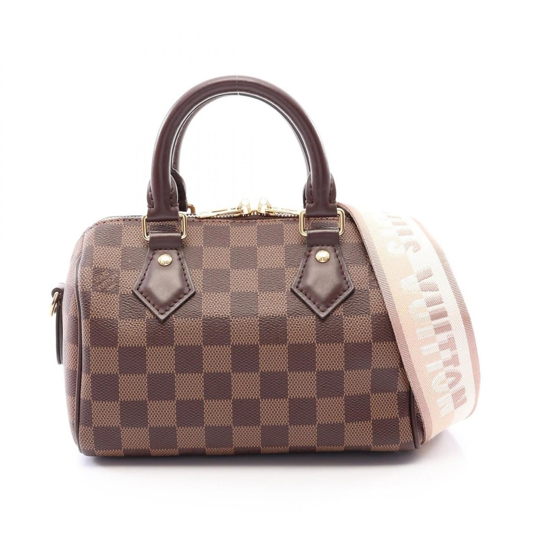 Louis Vuitton Speedy Bandoulière 20 2-Way Handbag, Coated Canvas and Leather, Damier Pattern,: --- Catalog ---Category: SizeSize (HxWxD): 15cm x 20.5cm x 11cm / 5.9'' x 8.07'' x 4.33''Strap Length: 92cm - 126cm / 36.22'' - 49.6''Handle Length: 25cm / 9.84''Category: DesignType: HandbagColor: