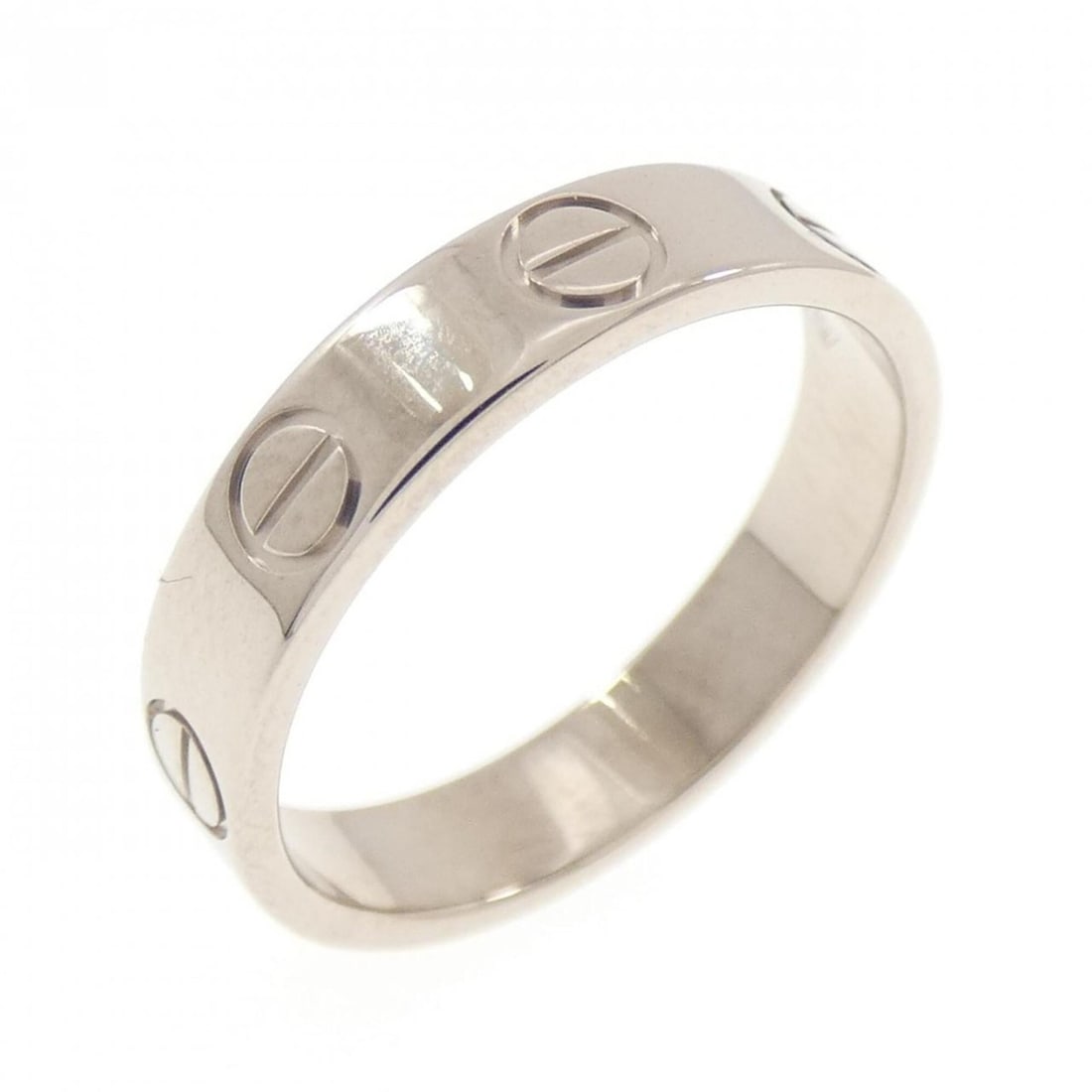 Cartier Mini Love Ring: --- Catalog ---Category: SizeJP Size: 7US Size: 4Category: DesignType: Band ringColor: White goldGender: WomenMaterial: White gold (18K)Category: GeneralMPN: B4085100Brand: Cartier--- Item List