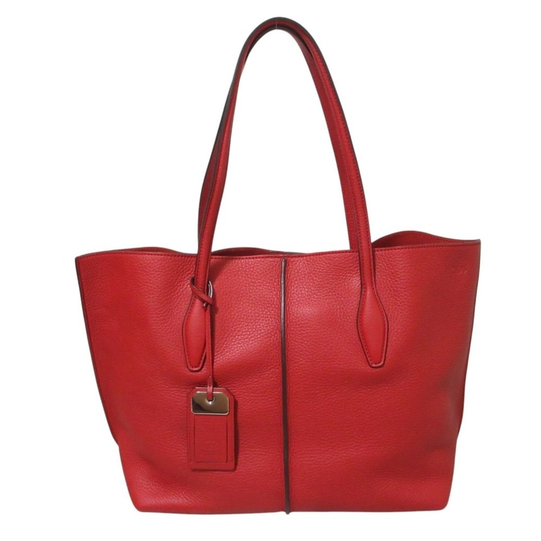 TOD'S Joy Leather Tote Bag/Shoulder Bag, Red, Women's: --- Catalog ---Category: SizeSize (HxWxD): 28cm x 43cm x 15cm / 11.02'' x 16.92'' x 5.9''Handle Length: 52cm / 20.47''Category: DesignType: Shoulder bag, Tote bagColor: Red colorGender: