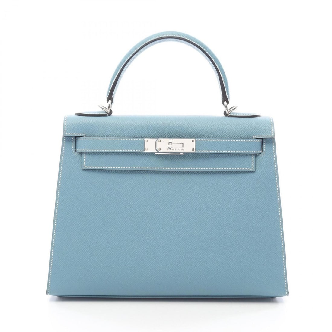 Hermes Kelly 28 Blue Jean 2-Way Handbag, Leather, Veau Epsom, Women's, Blue, 042319CK (1 of 15)
