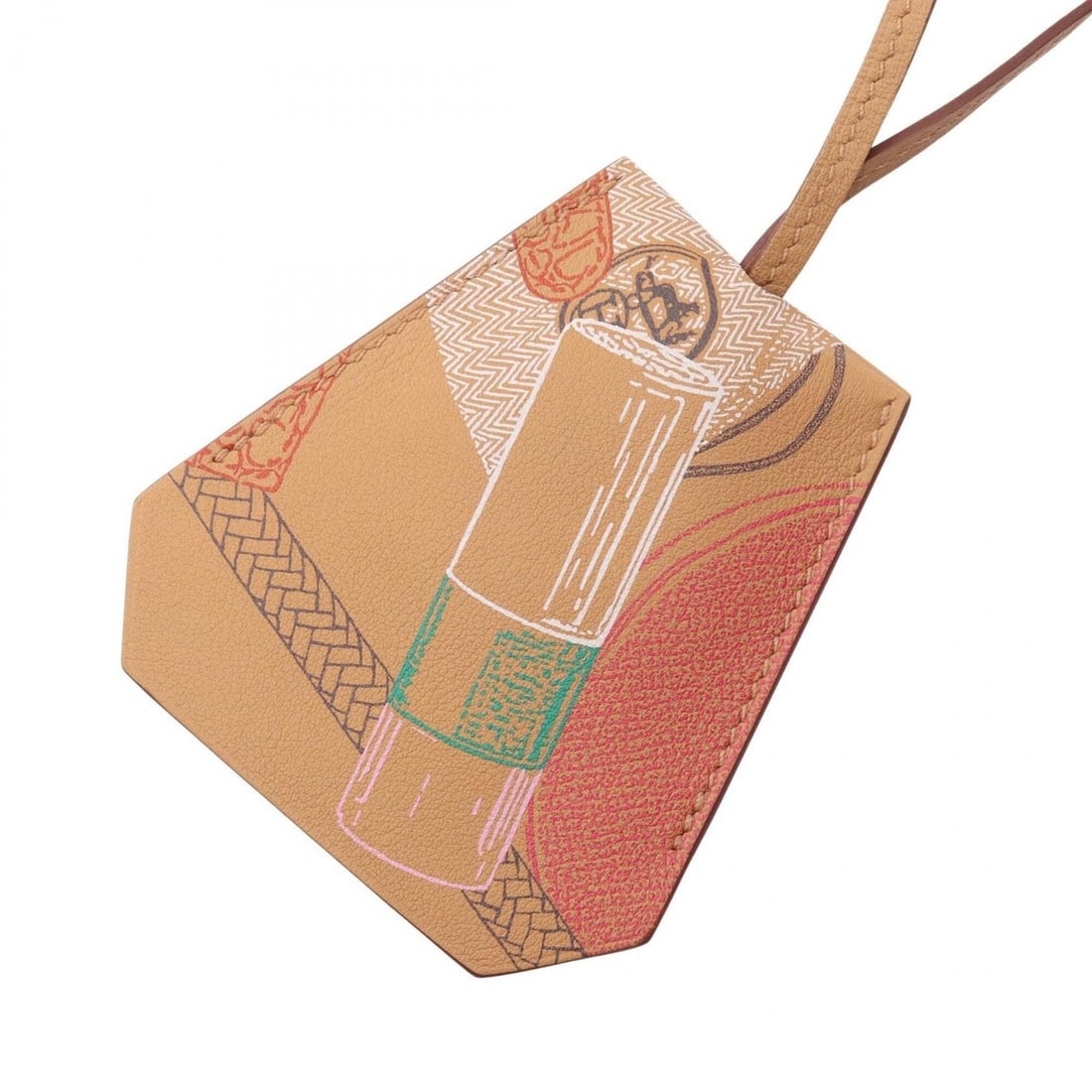 Hermes HERMES Clochette In & Out Keyring Necklace B Stamp Jewelry Leather Women's Brown Multicolor: --- Catalog ---Category: SizePendant Size: 80mm x 77mm / 3.14'' x 3.03''Category: DesignColor: Brown, Multi-colorGender: WomenMaterial: LeatherNecklace Type: NecklaceCategory: GeneralBrand: Hermes--- 