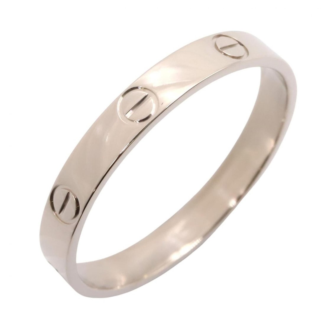 Cartier Mini Love Ring, 18K White Gold (18KWG), Silver Tone, B4085100: --- Catalog ---Category: SizeJP Size: 26US Size: 12.5Category: DesignType: Band ringColor: SilverGender: Men,WomenMaterial: White gold (18K)Category: GeneralMPN: B4085100Brand: Cartier--- Item List --