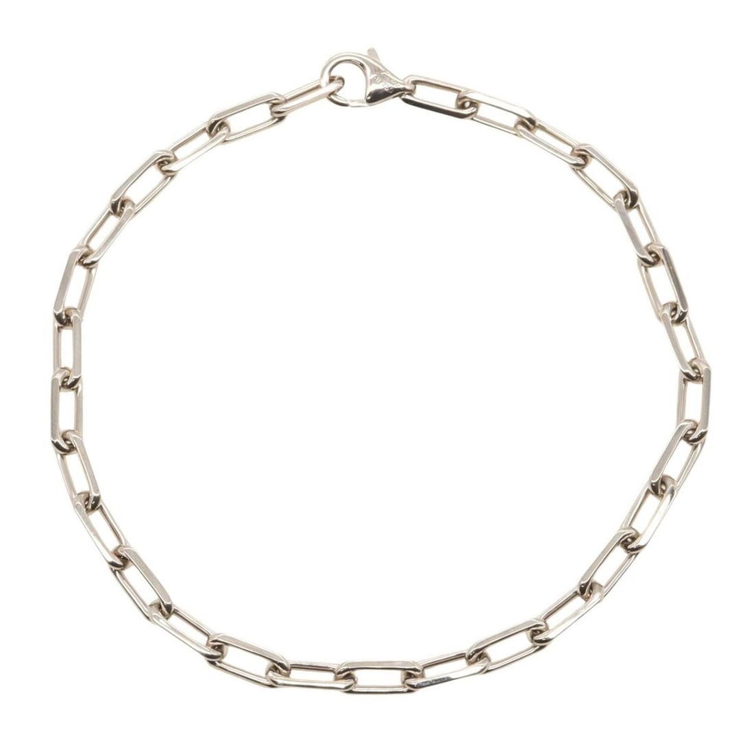 Cartier Santos Bracelet, 18K White Gold (WG), Silver Tone, for Men and Women.: --- Catalog ---Category: SizeLength: 19cm / 7.48''Category: DesignType: Charm braceletColor: SilverGender: Men,WomenMaterial: White gold (18K)Category: GeneralBrand: Cartier--- Item List ---Section: C