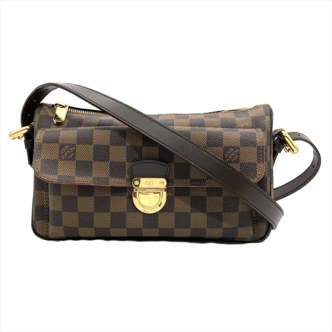 Louis Vuitton Ravello GM Shoulder Bag, Damier Ebene, N60006, Brown with Gold Hardware, VI4019,: --- Catalog ---Category: SizeSize (HxWxD): 15cm x 26cm x 8cm / 5.9'' x 10.23'' x 3.14''Category: DesignType: Shoulder bagColor: Brown, Damier Canvas, EbeneGender: WomenHardware Color: GoldCategory: Ge