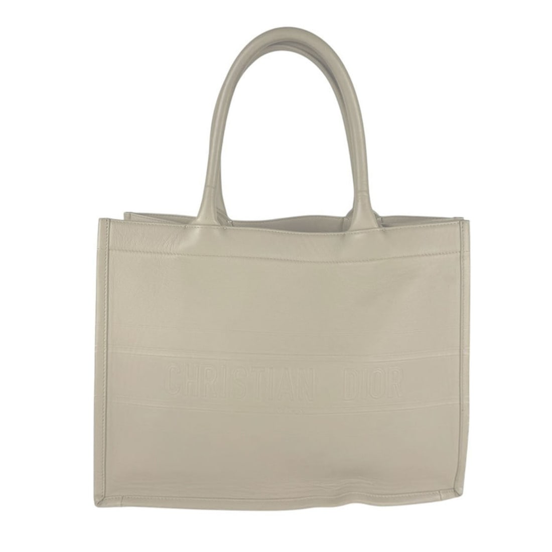 Christian Dior Book Tote Handbag, Medium, Leather, Beige, Men's/Women's, z10987: --- Catalog ---Category: SizeSize (HxWxD): 26.5cm x 35.5cm x 16cm / 10.43'' x 13.97'' x 6.29''Category: DesignType: HandbagColor: BeigeGender: Men,WomenMaterial: Leather Category: GeneralBrand: Christ