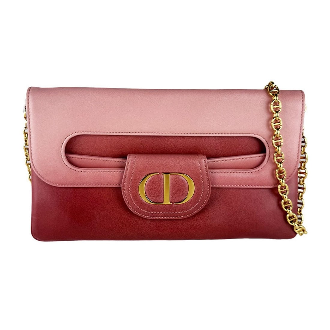 Christian Dior shoulder bag/clutch bag, leather, pink, women's, z10956: --- Catalog ---Category: SizeSize (HxWxD): 16cm x 27cm x 1cm / 6.29'' x 10.62'' x 0.39''Category: DesignType: Clutch bag, Shoulder bagColor: PinkGender: WomenMaterial: Leather Category: GeneralBrand: 