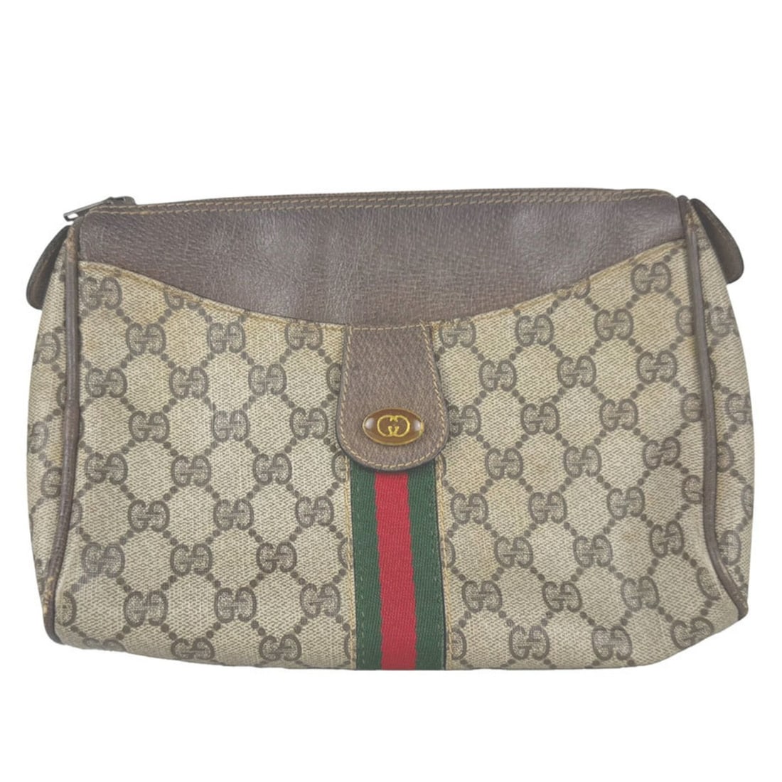 Gucci GUCCI Second Bag Clutch Vintage GG Supreme Canvas Brown Men's Women's z11011: --- Catalog ---Category: SizeSize (HxWxD): 18.5cm x 26.5cm x 5cm / 7.28'' x 10.43'' x 1.96''Category: DesignType: Clutch bagColor: BrownGender: Men,WomenMaterial: GG Supreme Category: GeneralBrand: Gu