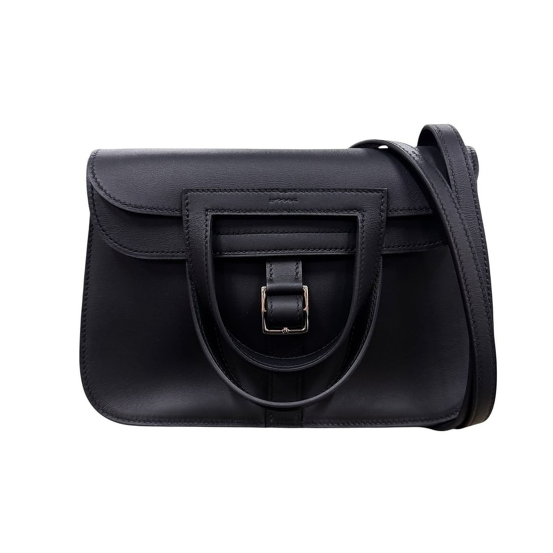Hermes HERMES Handbag Shoulder Bag Alzan Mini Veau Swift Black Women's z11007: --- Catalog ---Category: SizeSize (HxWxD): 20cm x 21cm x 6cm / 7.87'' x 8.26'' x 2.36''Category: DesignType: Handbag, Shoulder bagColor: BlackGender: WomenMaterial: Swift leather Category: GeneralBran
