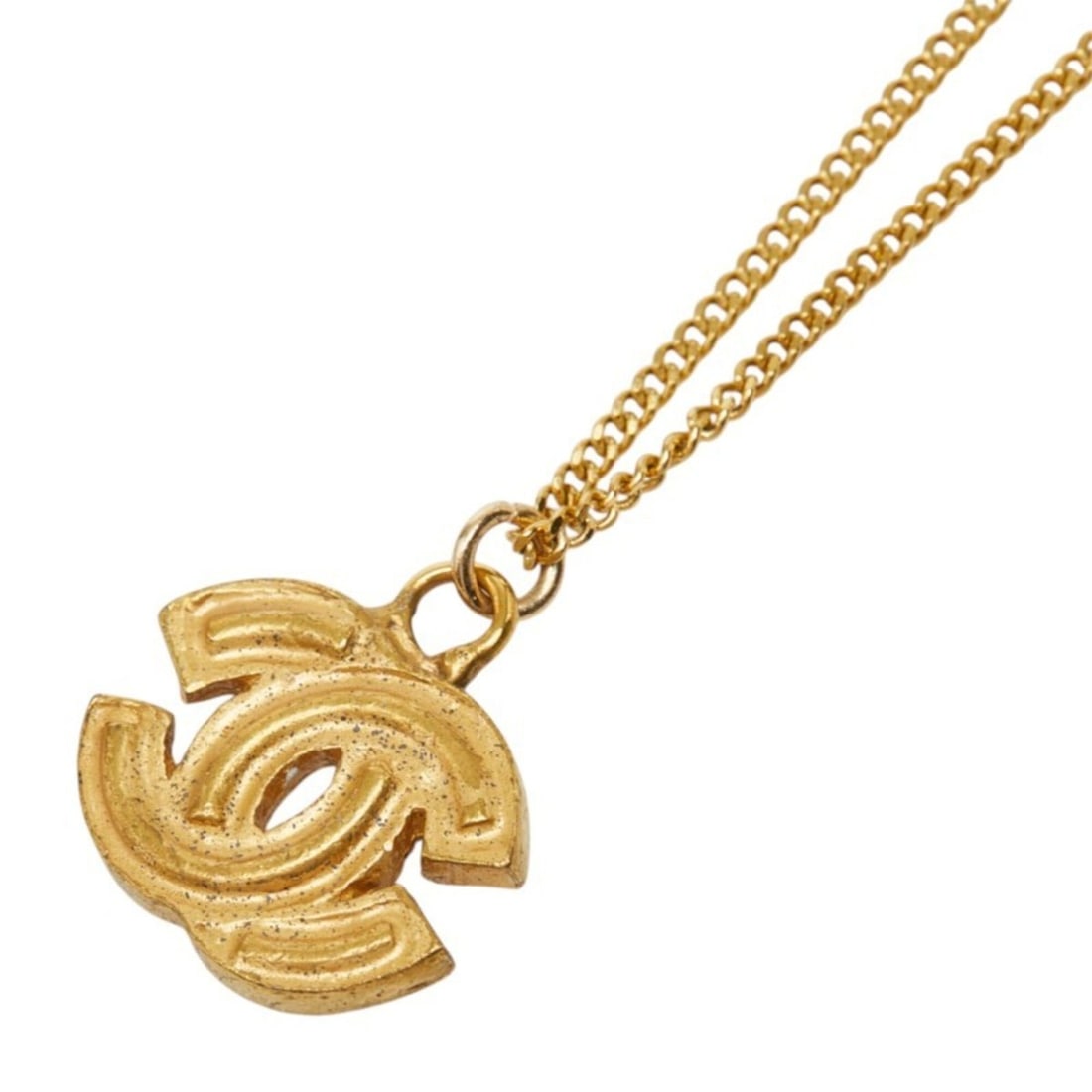 Chanel Coco Mark Chain Necklace Pendant 01P Gold Plated Women's CHANEL: --- Catalog ---Category: DesignGender: WomenPendant Type: PendantNecklace Type: NecklaceCategory: GeneralBrand: Chanel--- Item List ---Section: ConditionRanking: Rank AB Used - Traces of usage, scratc