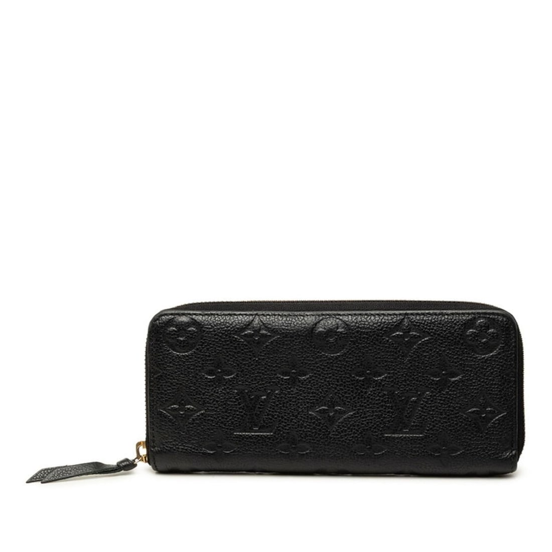 Louis Vuitton Monogram Empreinte Portefeuille Clemence Round Zip Long Wallet M60171 Noir Black: --- Catalog ---Category: SizeSize (HxWxD): 9cm x 19.5cm x 2.5cm / 3.54'' x 7.67'' x 0.98''Category: DesignType: Coin purse/coin caseColor: Black, Monogram, NoirGender: WomenMaterial: Leather Category: