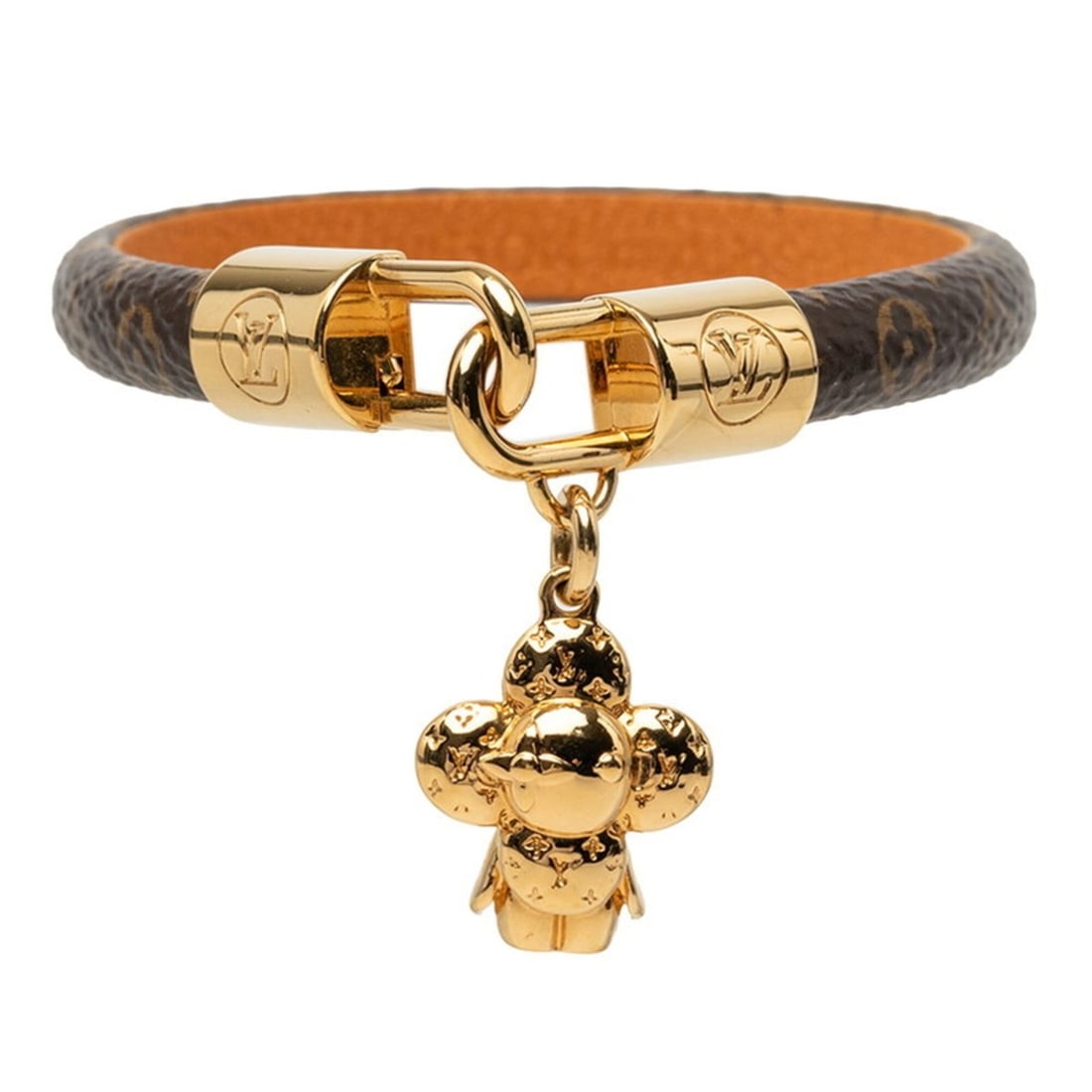 Louis Vuitton Bracelet Vivienne M6773E Brown Leather Women's LOUIS VUITTON (1 of 20)