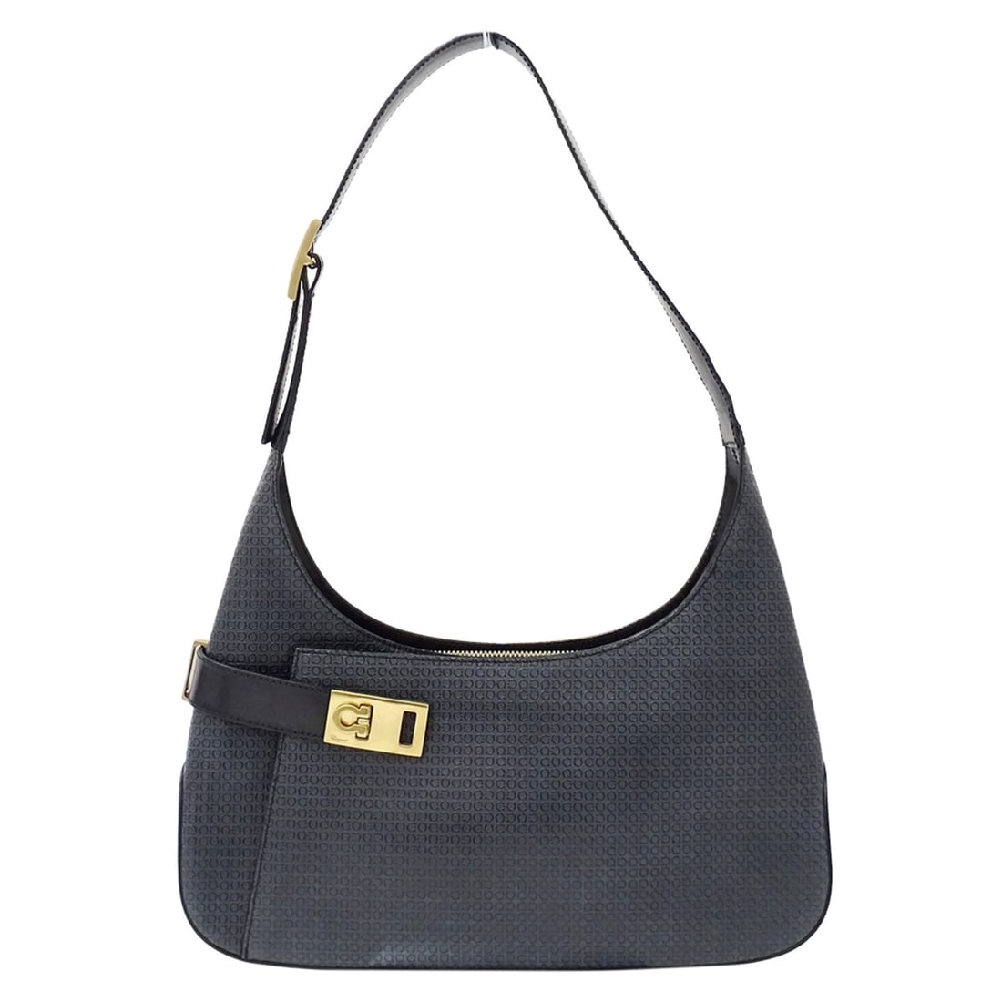 Salvatore Ferragamo Ferragamo handbag for women, brand name shoulder bag, Gancini leather, gray (1 of 19)