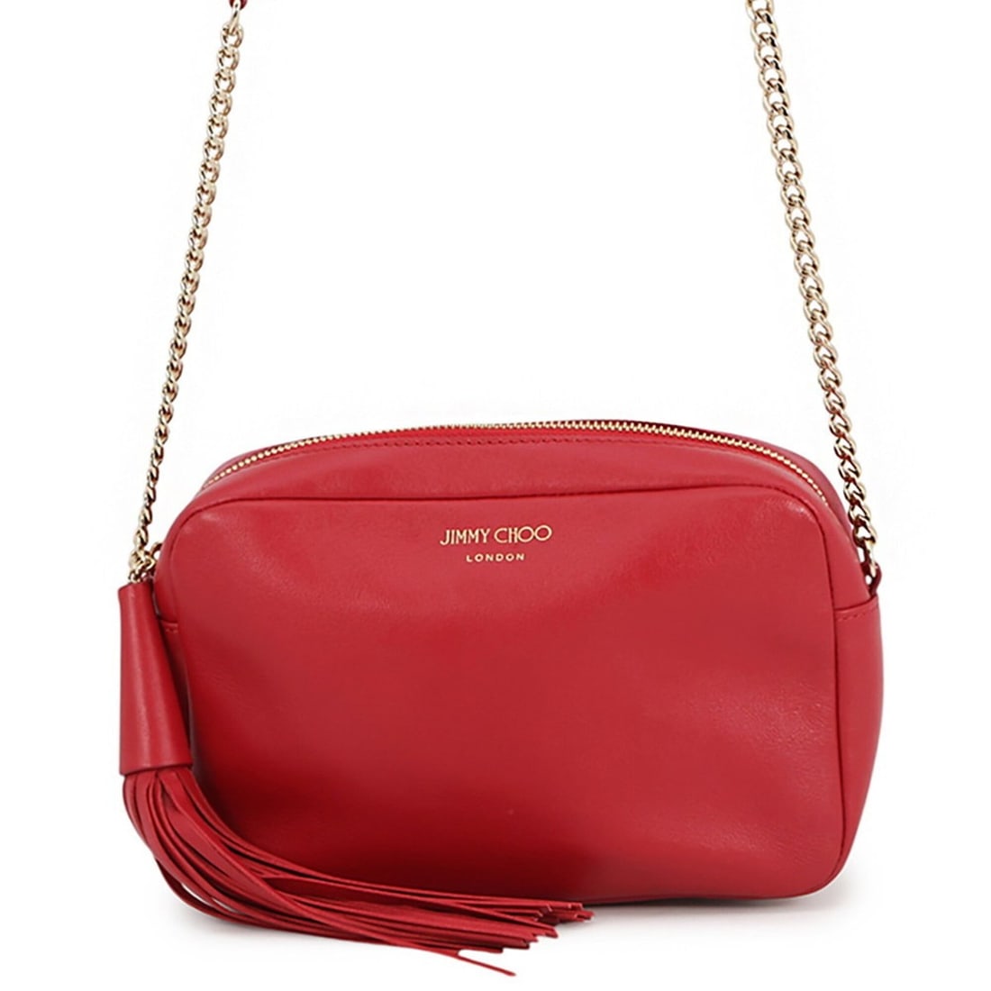 Jimmy Choo Attini Shoulder Bag with Tassel, Leather, JIMMY CHOO Handbag: --- Catalog ---Category: SizeWeight: 260g / 9.17oz.Size (HxWxD): 14.5cm x 21cm x 5cm / 5.7'' x 8.26'' x 1.96''Strap Length: 121.5cm - 129.5cm / 47.83'' - 50.98''Category: DesignType: Handbag, Shoulder