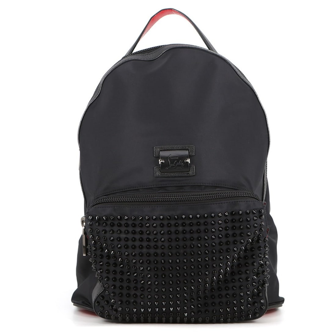 Christian Louboutin studded nylon backpack, backpack in black, handbag, (1 of 15)