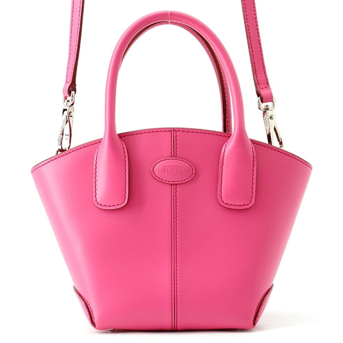 Tod's VASO Micro Leather Handbag, 2-way Shoulder Bag,: --- Catalog ---Category: SizeWeight: 400g / 14.1oz.Size (HxWxD): 12cm x 23cm x 10.5cm / 4.72'' x 9.05'' x 4.13''Strap Length: 100.5cm - 116.5cm / 39.56'' - 45.86''Category: DesignType: HandbagColor: P