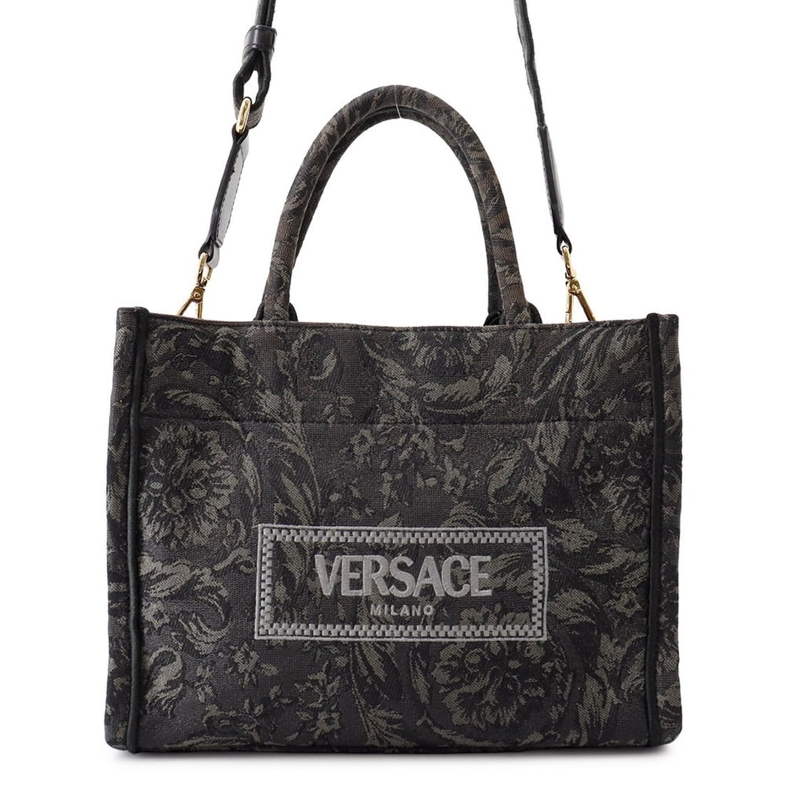 Versace Barocco Athena Small Handbag 1011564 VERSACE 2-way Shoulder Bag: --- Catalog ---Category: SizeWeight: 750g / 1.65lb.Size (HxWxD): 21.5cm x 28cm x 12cm / 8.46'' x 11.02'' x 4.72''Strap Length: 84cm - 138cm / 33.07'' - 54.33''Category: DesignType: Handbag, Shoulder b
