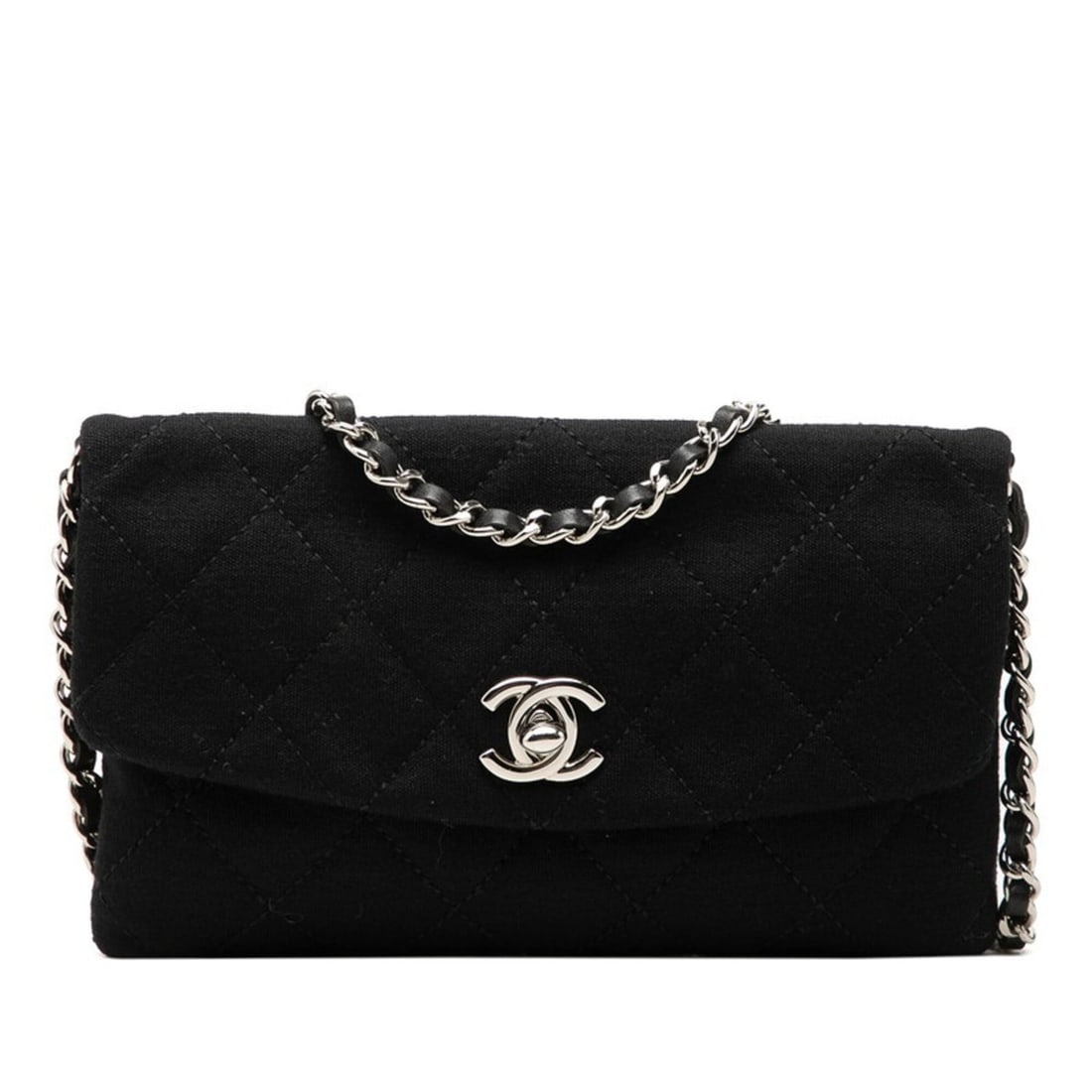 Chanel Matelassé Coco Mark 2011 Christmas Limited Edition Crossbody Chain Shoulder Bag Black Cotton: --- Catalog ---Category: SizeSize (HxWxD): 12cm x 18.5cm x 1cm / 4.72'' x 7.28'' x 0.39''Category: DesignType: Shoulder bagColor: BlackGender: WomenMaterial: Cotton canvas , Leather Category: GeneralB