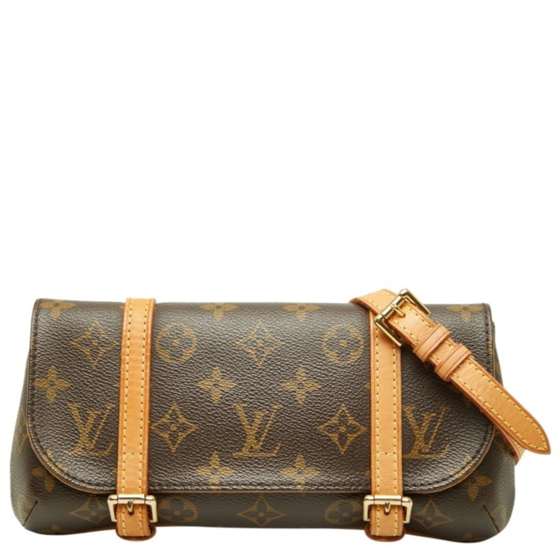 Louis Vuitton Monogram Pochette Marelle Body Bag Waist M51159 Brown Leather Women's LOUIS VUITTON: --- Catalog ---Category: SizeSize (HxWxD): 12cm x 24cm x 2cm / 4.72'' x 9.44'' x 0.78''Category: DesignType: Pochette, Sling bagColor: BrownGender: WomenMaterial: PVC , Leather Category: GeneralMPN: M