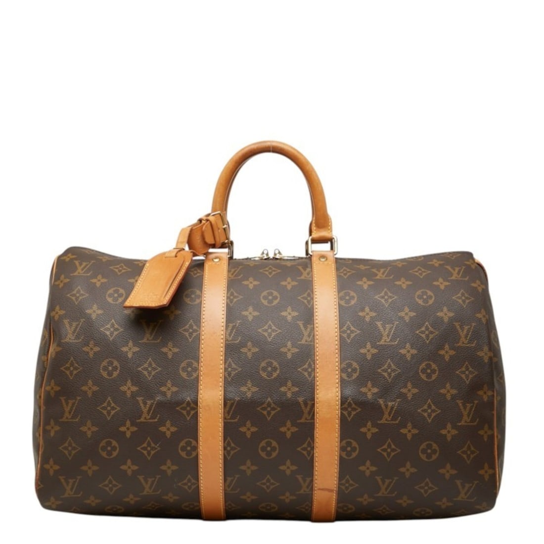 Louis Vuitton Monogram Keepall 45 Boston Bag Handbag M41428 Brown Leather Women's LOUIS VUITTON (1 of 14)