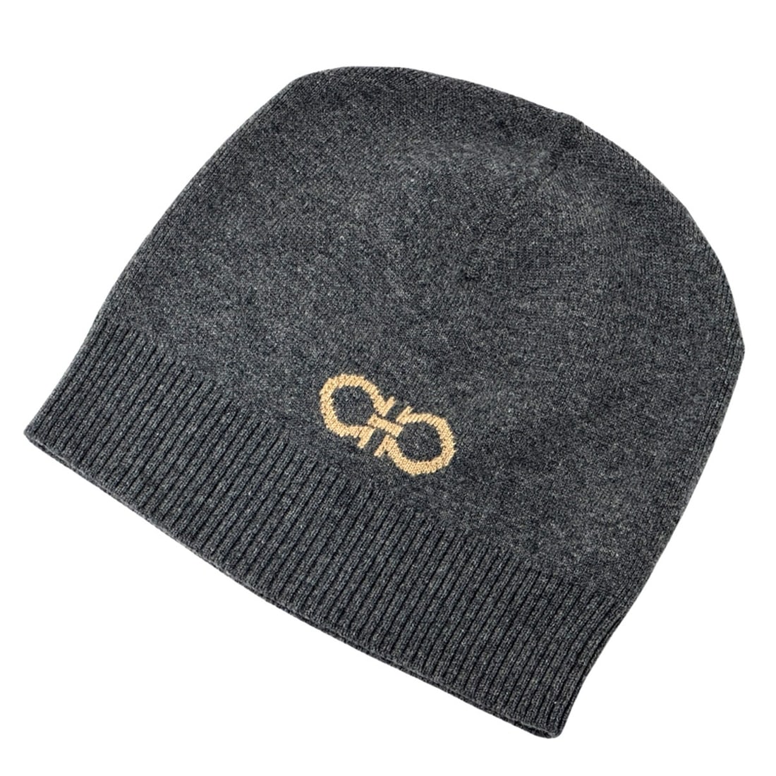 Salvatore Ferragamo Ferragamo knit hat for women and men, brand name, double Gancini cap, cashmere, (1 of 17)