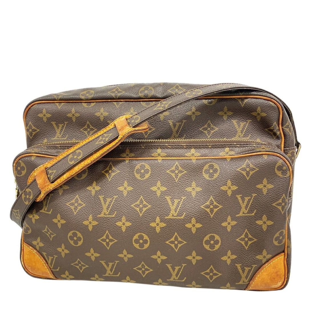 Louis Vuitton Monogram Nile GM Shoulder Bag M45242 Brown Women's: --- Catalog ---Category: SizeSize (HxWxD): 24cm x 33cm x 15cm / 9.44'' x 12.99'' x 5.9''Category: DesignType: Shoulder bagColor: BrownGender: WomenCategory: GeneralMPN: M45242Brand: Louis Vuitton--- I