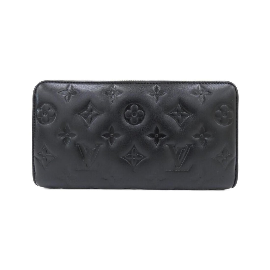 Louis Vuitton Coussin Zippy Wallet M81510: --- Catalog ---Category: SizeSize (HxWxD): 11cm x 20cm x 3cm / 4.33'' x 7.87'' x 1.18''Category: DesignType: Long wallet (bi-fold)Color: BlackGender: WomenMaterial: Leather Leather/Fur Type: Lamb