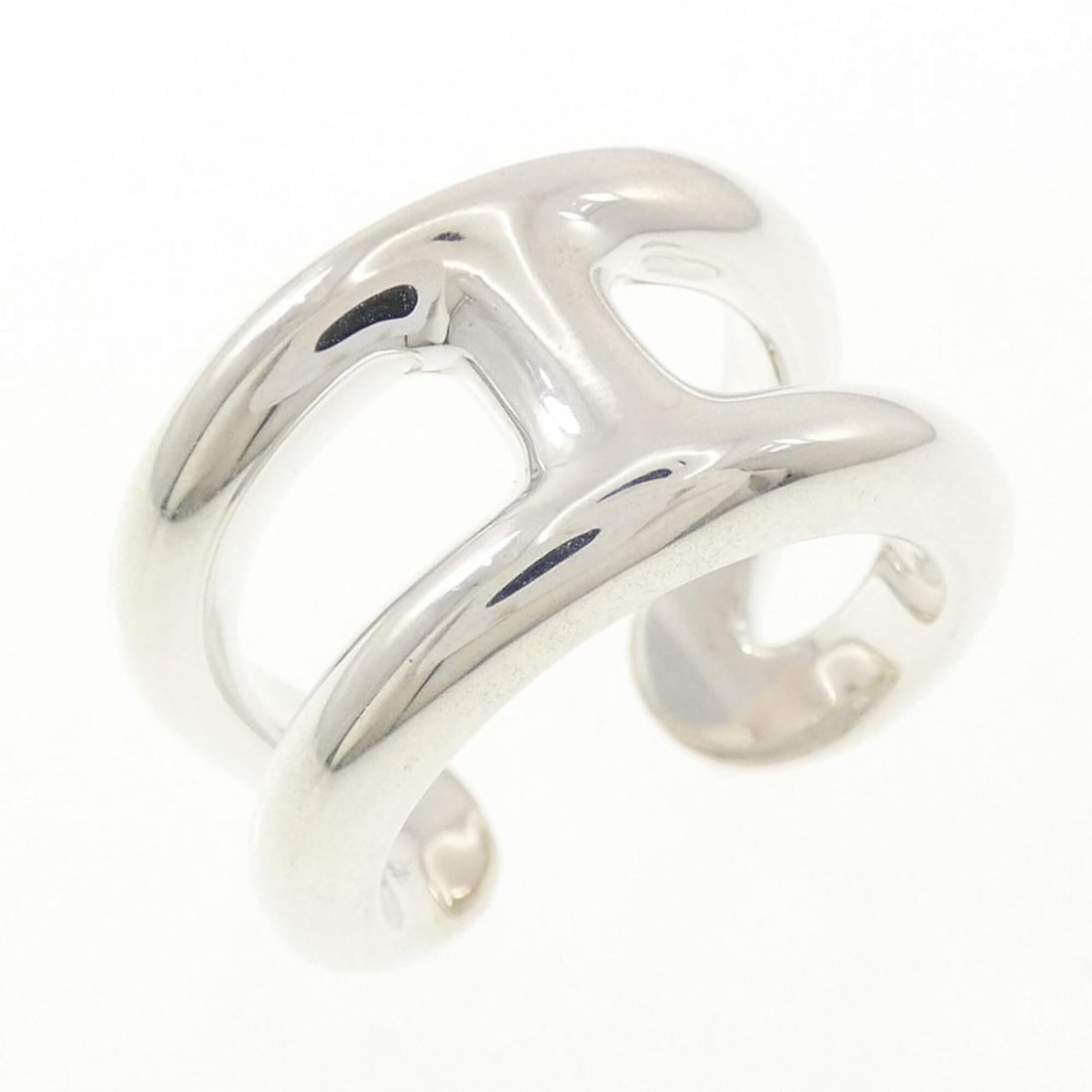 Hermes Hermès Osmo's Small Ring: --- Catalog ---Category: SizeUS Size: 6.5Brand Size: 53Category: DesignType: Band ringGender: WomenMaterial: Silver 925Category: GeneralMPN: H102539BBrand: Hermes--- Item List ---Section: ConditionRan
