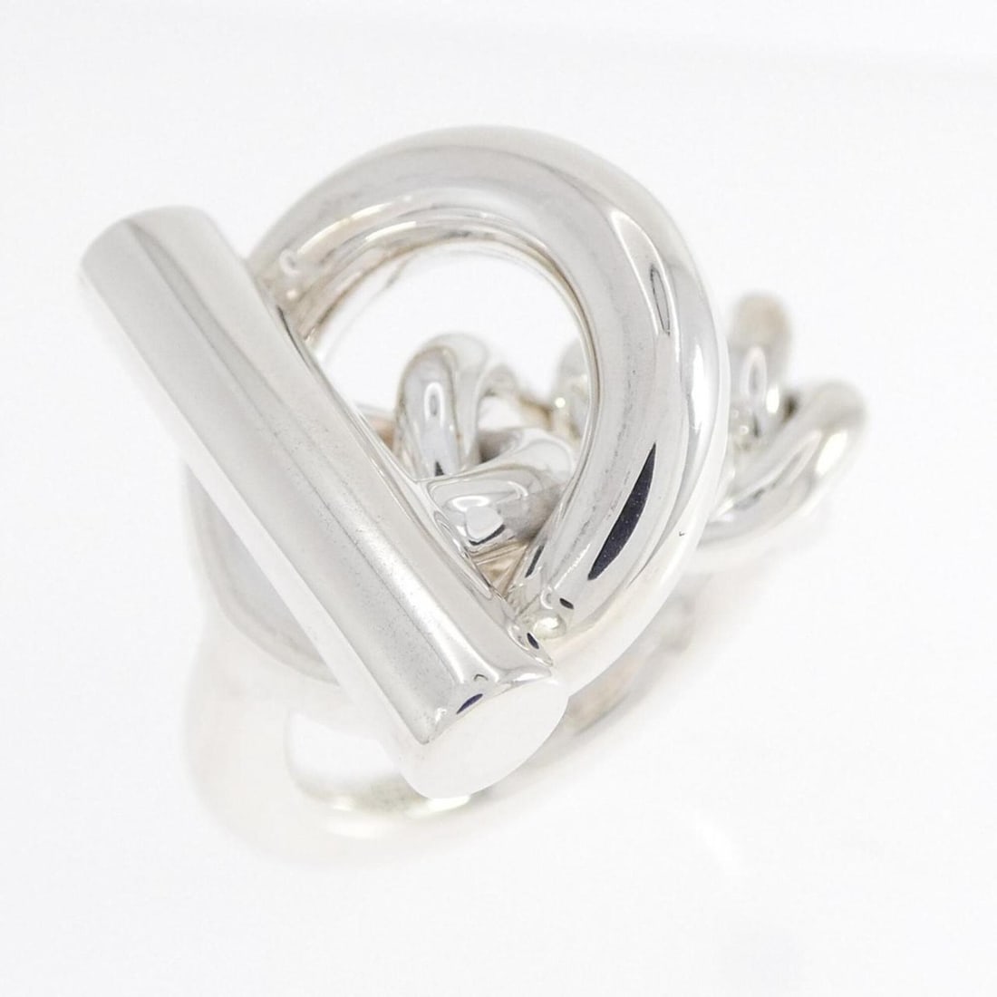 Hermes Hermès Croisette Ring: --- Catalog ---Category: SizeUS Size: 6.5Brand Size: 53Category: DesignType: Band ringGender: WomenMaterial: Silver 925Category: GeneralMPN: H104587BBrand: Hermes--- Item List ---Section: ConditionRan