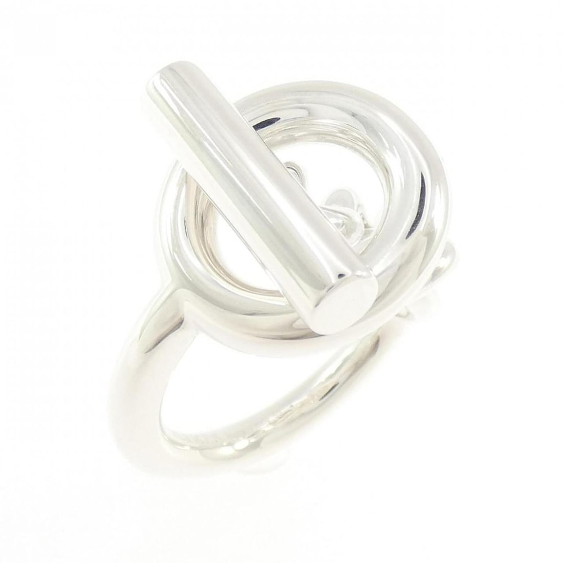 Hermes Hermès Croisette Ring: --- Catalog ---Category: SizeUS Size: 9.5Brand Size: 59Category: DesignType: Band ringGender: WomenMaterial: Silver 925Category: GeneralMPN: H104587BBrand: Hermes--- Item List ---Section: ConditionRan