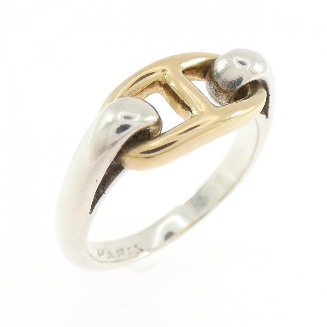 Hermes Hermès Chaine d'Ancre Ring: --- Catalog ---Category: SizeJP Size: 10.0US Size: 5.5Category: DesignType: Band ringGender: WomenCategory: GeneralBrand: Hermes--- Item List ---Section: ConditionRanking: Rank B Used - Traces of