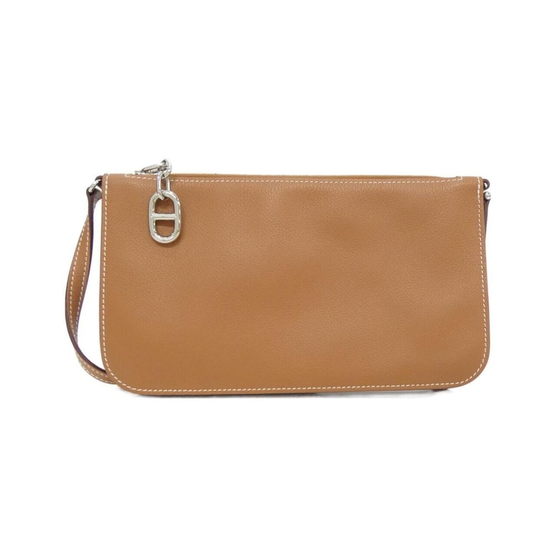 Hermes Zip Ango To Go Chaine d'Ancre 086888CK Handbag Pouch: --- Catalog ---Category: SizeSize (HxWxD): 11.5cm x 21cm x 2cm / 4.52'' x 8.26'' x 0.78''Category: DesignType: Handbag, PouchColor: GoldGender: Men,WomenHardware Color: SilverCategory: GeneralMPN: