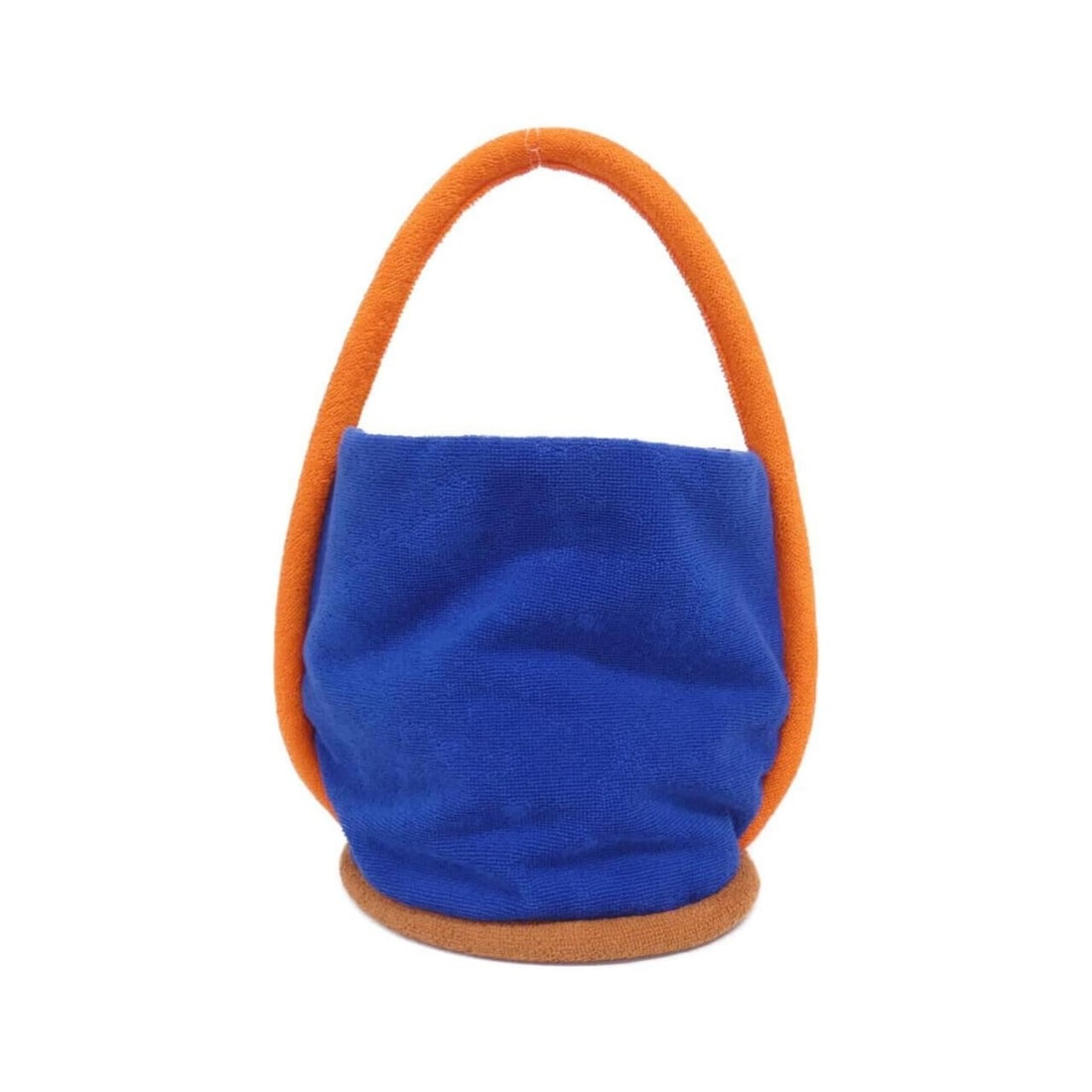 Hermes handbag: --- Catalog ---Category: SizeSize (HxWxD): 22cm x 21cm x 20cm / 8.66'' x 8.26'' x 7.87''Category: DesignType: HandbagColor: Blue, OrangeGender: WomenMaterial: Cotton Category: GeneralBrand: Hermes---