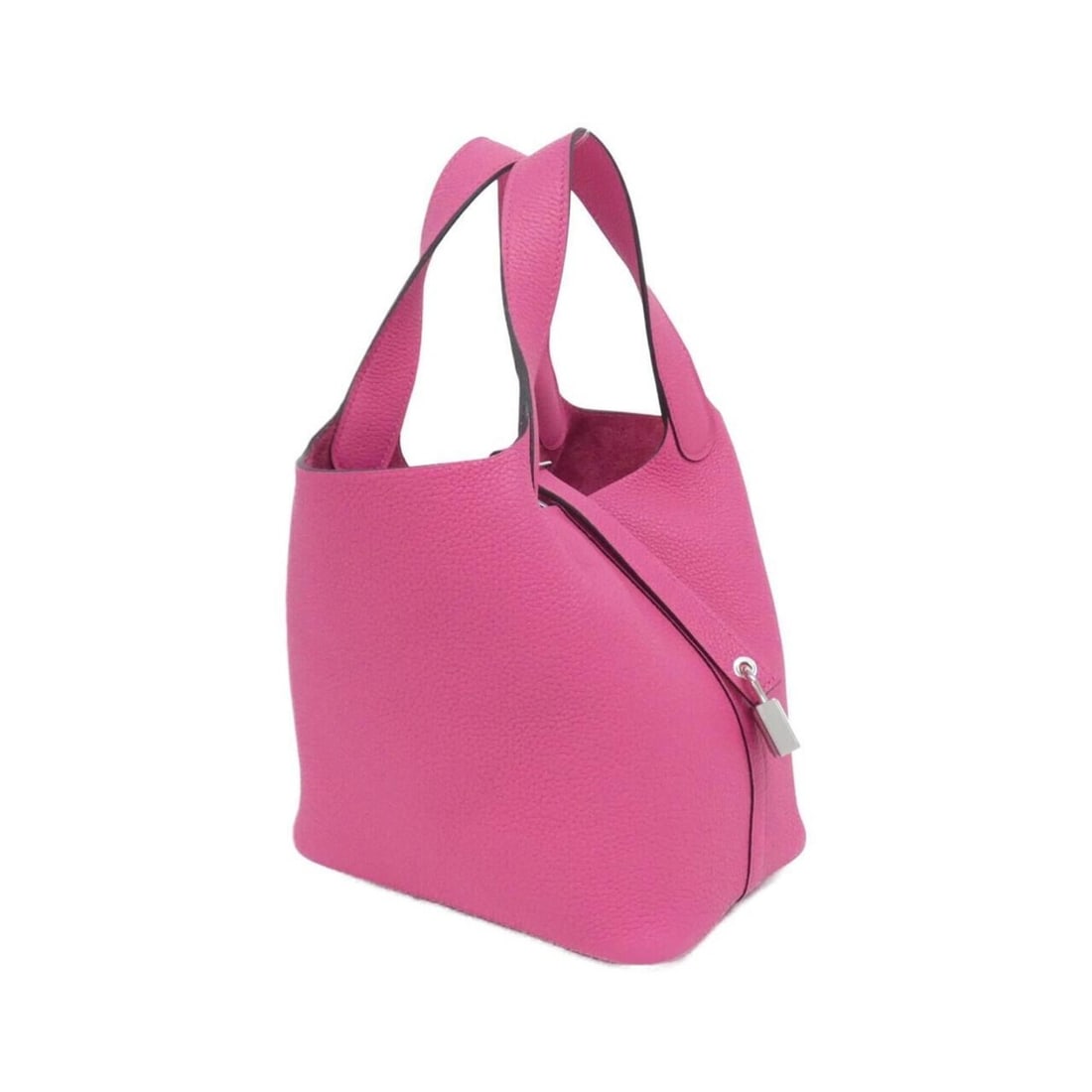 Hermes Picotin Lock PM 073597CK Handbag: --- Catalog ---Category: SizeSize (HxWxD): 19cm x 18cm x 13.5cm / 7.48'' x 7.08'' x 5.31''Category: DesignType: HandbagColor: Rose shockingGender: Men,WomenHardware Color: SilverCategory: GeneralMPN: