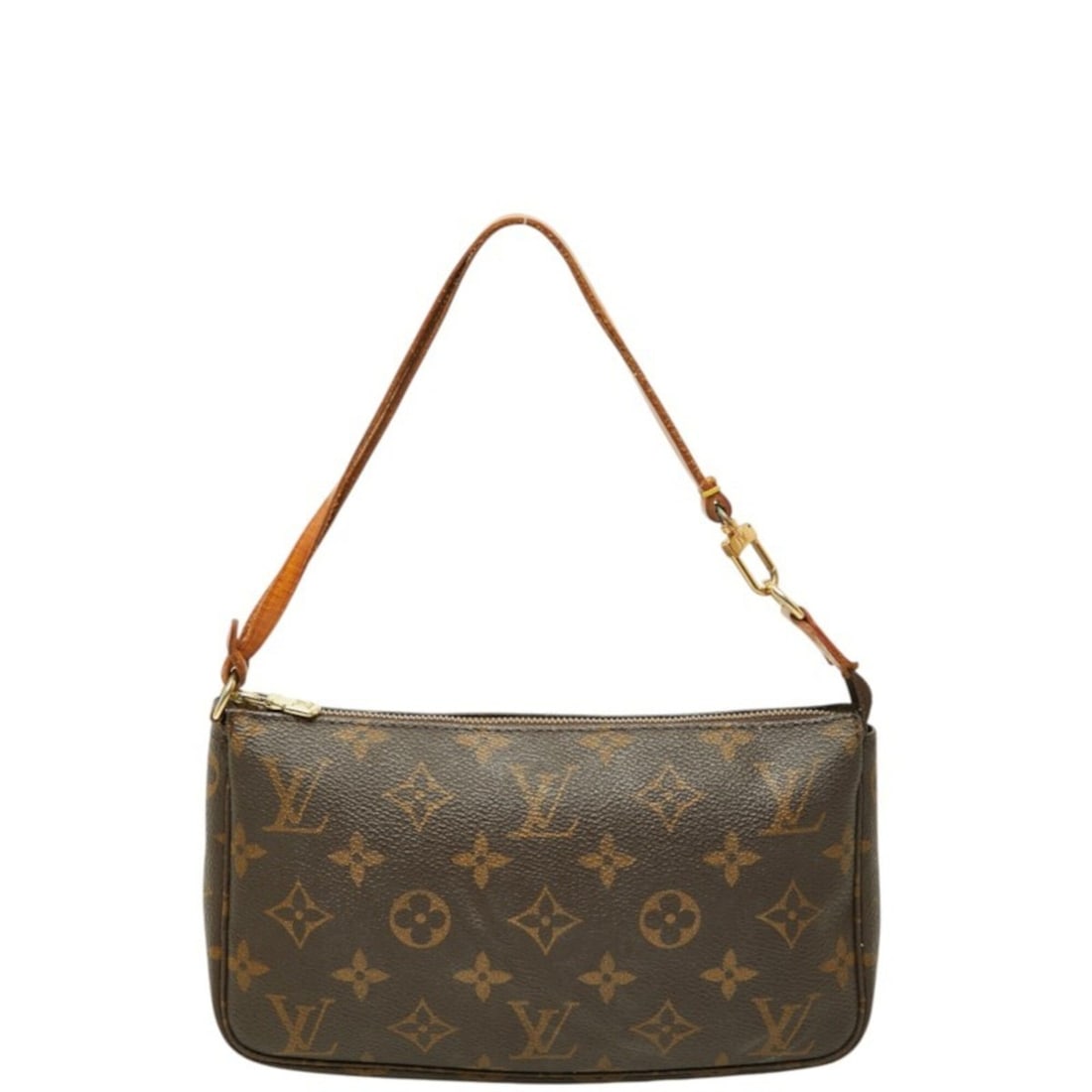 Louis Vuitton Monogram Pochette Accessoires Handbag Pouch M51980 Brown Leather Women's LOUIS VUITTON: --- Catalog ---Category: SizeHandle Drop: 15.00cm / 5.91''Size (HxWxD): 13cm x 21cm x 3.5cm / 5.11'' x 8.26'' x 1.37''Category: DesignType: Handbag, PochetteColor: BrownGender: WomenClosure: ZipperMat