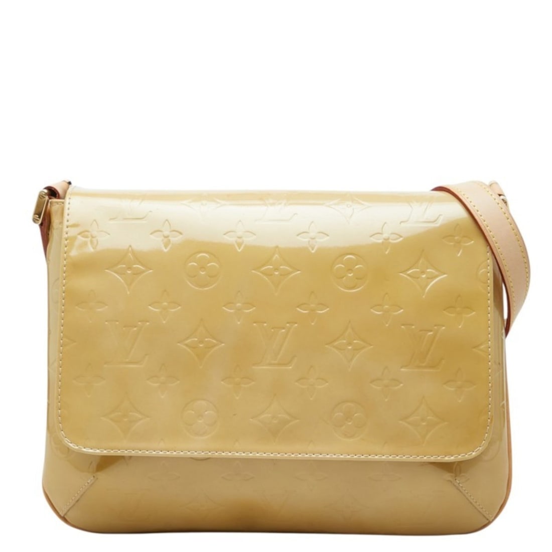 Louis Vuitton Monogram Vernis Thompson Street Shoulder Bag M91008 Beige Patent Leather Women's LOUIS: --- Catalog ---Category: SizeHandle Drop: 30.50cm / 12.01''Size (HxWxD): 22.5cm x 27cm x 8cm / 8.85'' x 10.62'' x 3.14''Category: DesignType: Shoulder bagColor: BeigeGender: WomenClosure: MagnetMateri