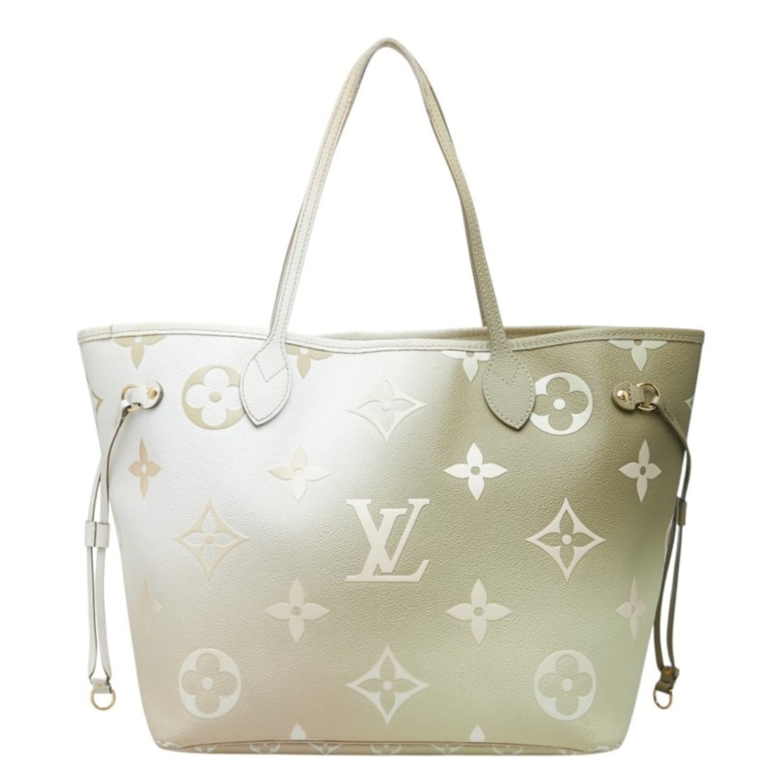 Louis Vuitton Monogram Gradient Neverfull MM Tote Bag Shoulder M59859 Sunset Khaki Leather Women's: --- Catalog ---Category: SizeHandle Drop: 19.50cm / 7.68''Size (HxWxD): 28.5cm x 46cm x 15.5cm / 11.22'' x 18.11'' x 6.1''Category: DesignType: Shoulder bag, Tote bagGender: WomenClosure: HookMaterial