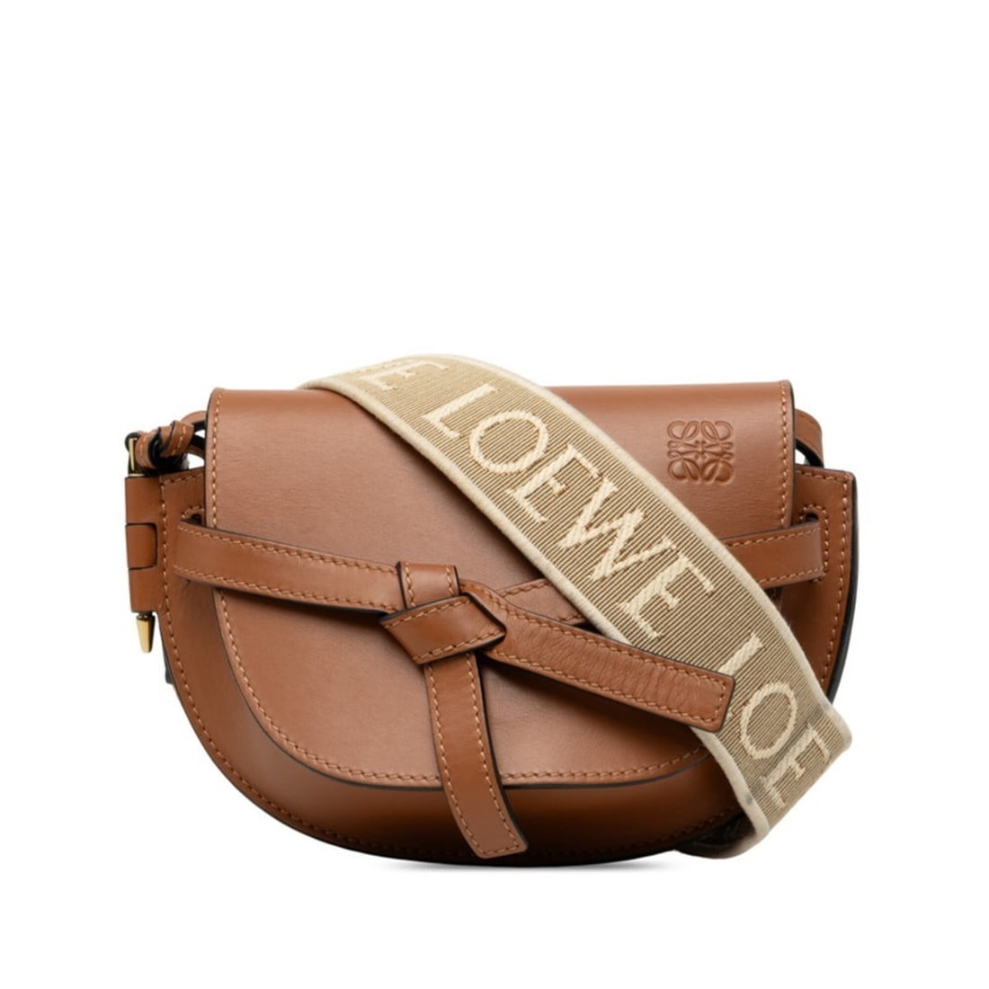 Loewe Gate Crossbody Shoulder Bag, Brown/Beige Leather, Women's LOEWE (1 of 14)