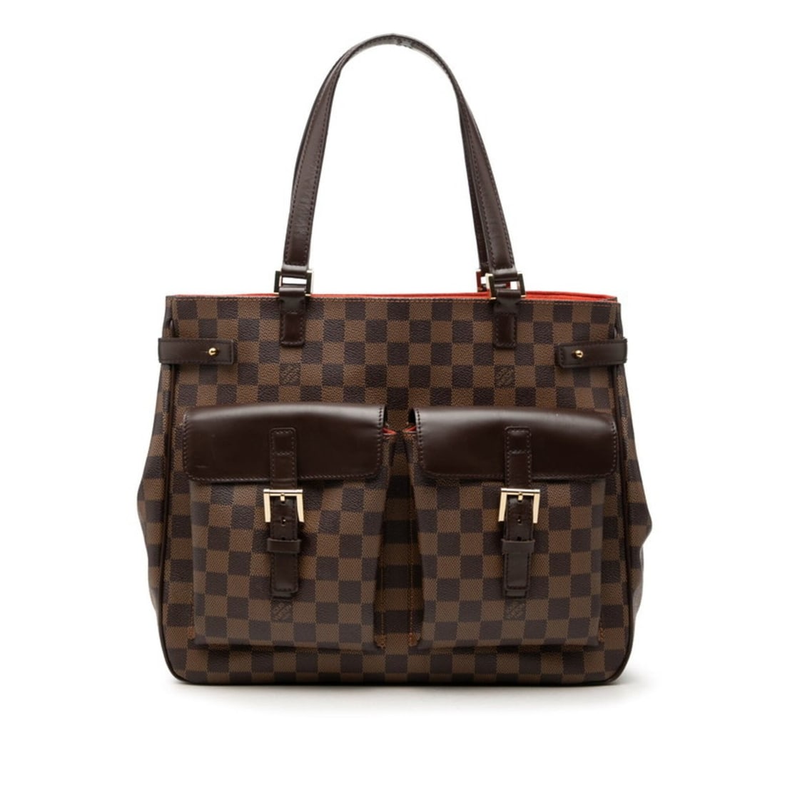 Louis Vuitton Damier Handbag Tote Bag N51128 Brown Leather Women's LOUIS VUITTON: --- Catalog ---Category: SizeSize (HxWxD): 29cm x 35cm x 11cm / 11.41'' x 13.77'' x 4.33''Category: DesignType: Handbag, Tote bagColor: BrownGender: WomenMaterial: PVC , Leather Category: GeneralBrand